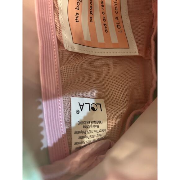 NEW LOLA CALIFORNIA Mondo spearmint green L nylon belt bag fanny pack travel NWT - Picture 3 of 7